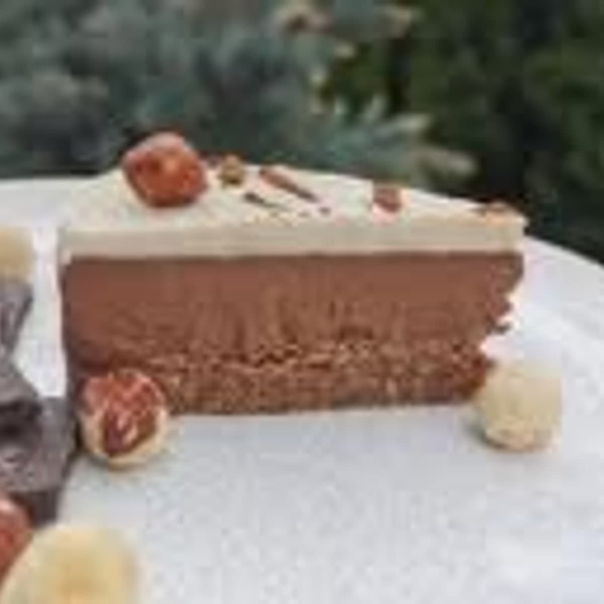 Felie raw vegană espresso cake