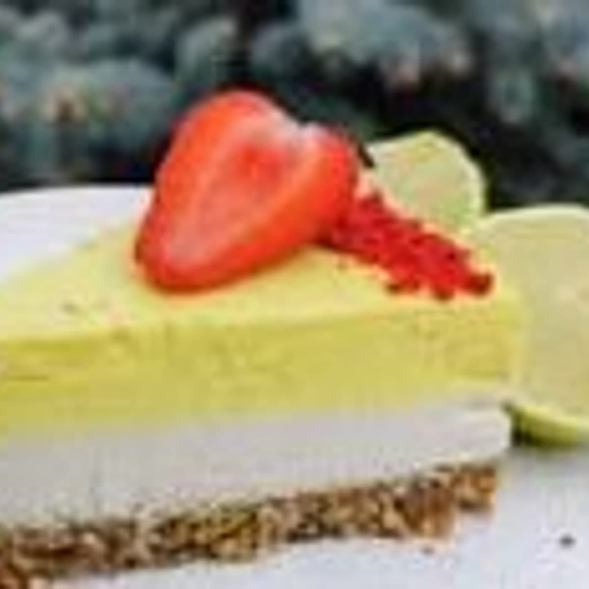 Felie raw vegană cu lămâie și vanilie